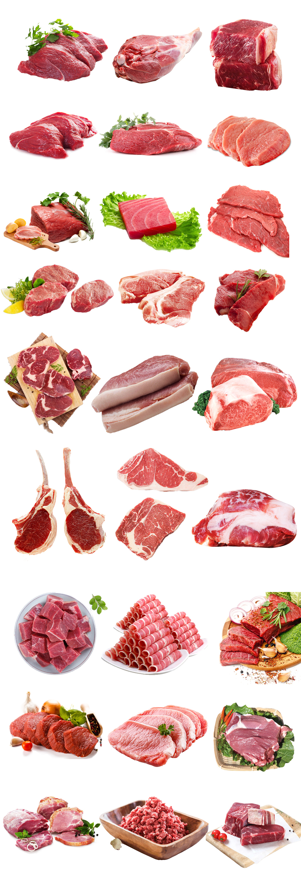 原創餐飲鮮肉類免扣PNG-版權可商用